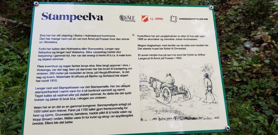 Informasjonsskilt Stampeelva
